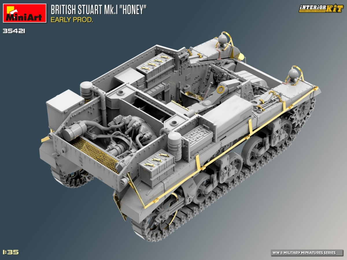 MiniArt 35421 BRITISH STUART MK.I HONEY EARLY PROD. INTERIOR KIT 1/35 – image 8