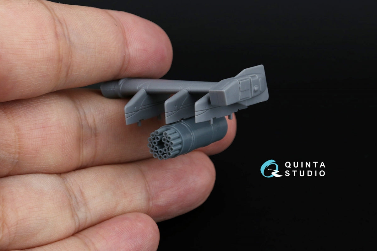 Quinta Studio QT72035 B-8V20A rocket pods, 2 pcs (for all kits) 1/72