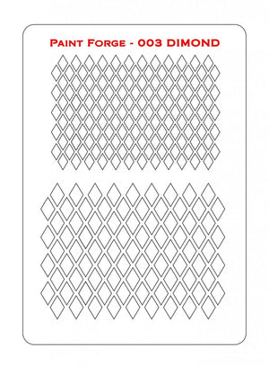 Paint Forge PFST003M STENCIL - DIAMONDS – Bild 2