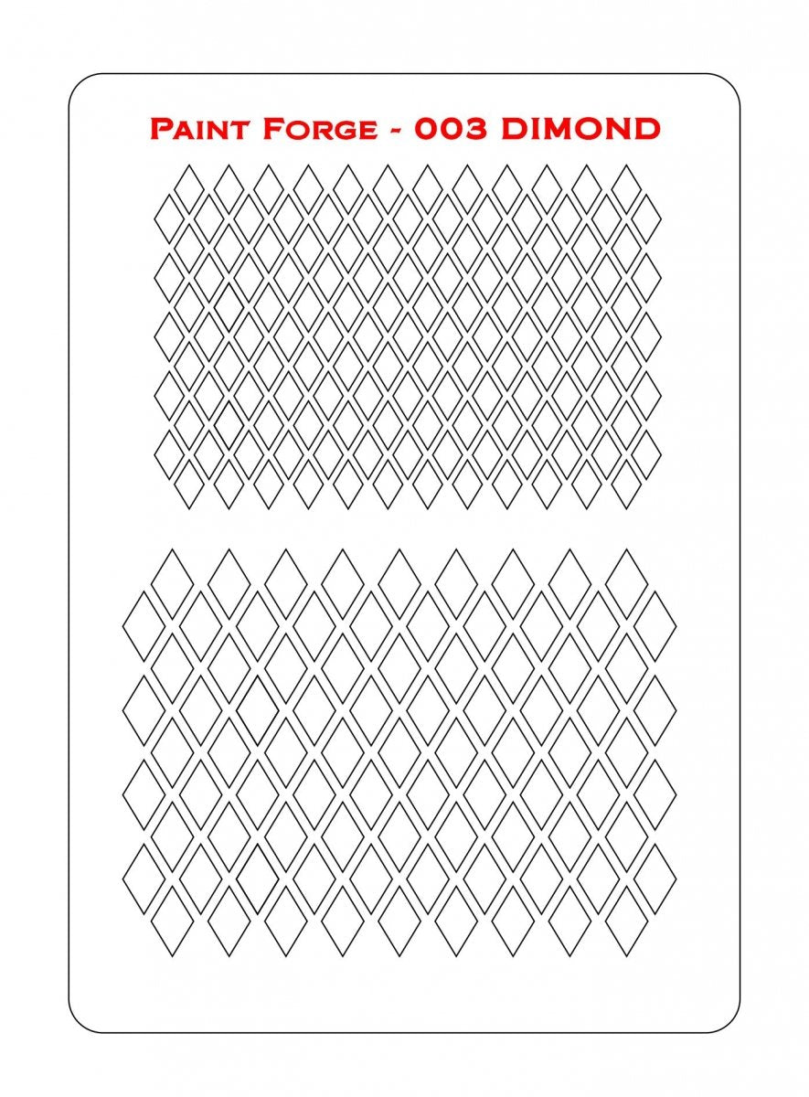 Paint Forge PFST003M STENCIL - DIAMONDS – Bild 2