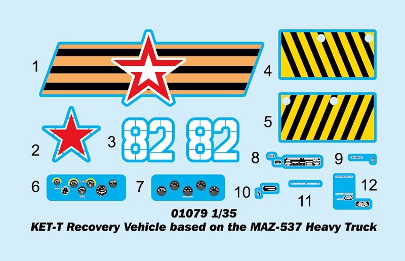 Trumpeter 01079 KET-T Recovery Vehicle Based on MAZ-537 Heavy Truck 1/35 – image 18