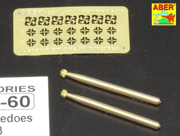 Aber 350L-60 Set of 6 Japan torpedoes 61cm Type 93 1/350 – Bild 4