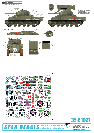 Star Decals 35-C1027 US 70th Tank Battalion on Utah Beach 1/35 – Bild 2