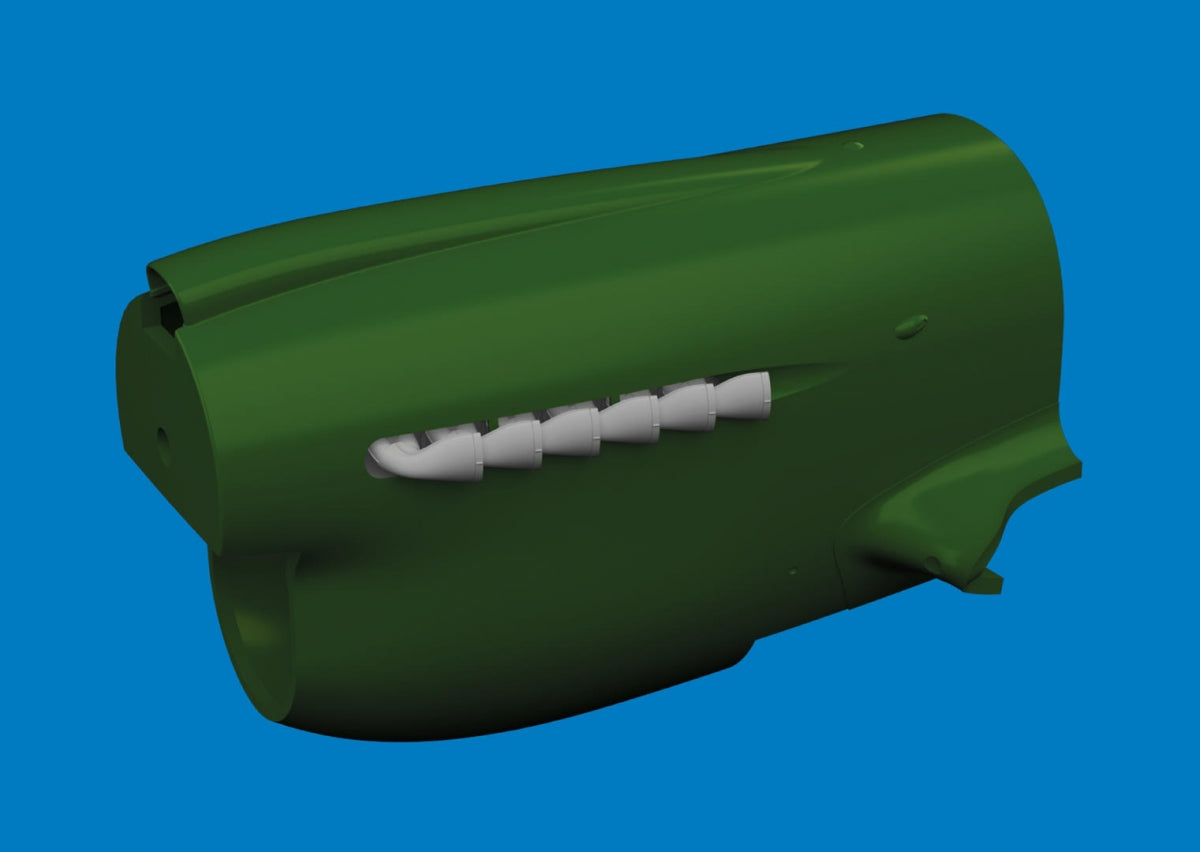 Eduard 6481061 P-40 Pots d'échappement en queue de poisson IMPRESSION Eduard 1/48 
