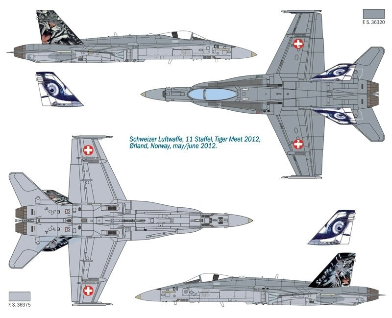 Italeri 1347 F/A-18 Hornet Tiger Meet 2012 1/72 – image 2