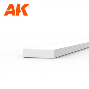 AK Interactive AK6516 STRIPS 0.75 X 3.00 X 350MM – STYRENE STRIP – (10 UNITS) – image 2