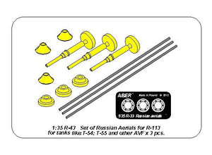 Aber R-43 Set of aerials R-113 for Russian Tanks like: T-54; T-55 and other AVF 1/35 – image 6
