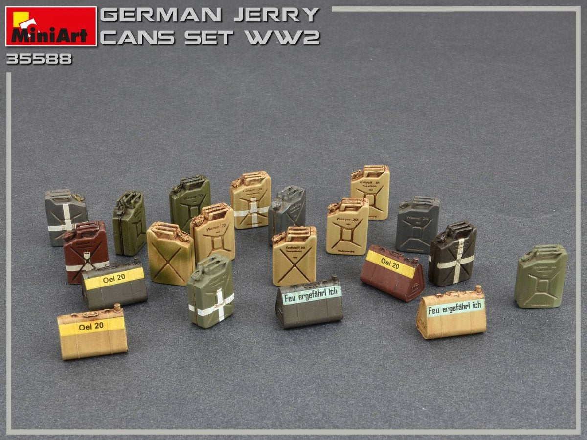 MiniArt 35588 Ensemble de jerricans allemands Seconde Guerre mondiale 1/35 – image 11
