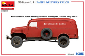 MiniArt 38083 G506 4х4 1.5 t PANEL DELIVERY TRUCK 1/35 – image 5