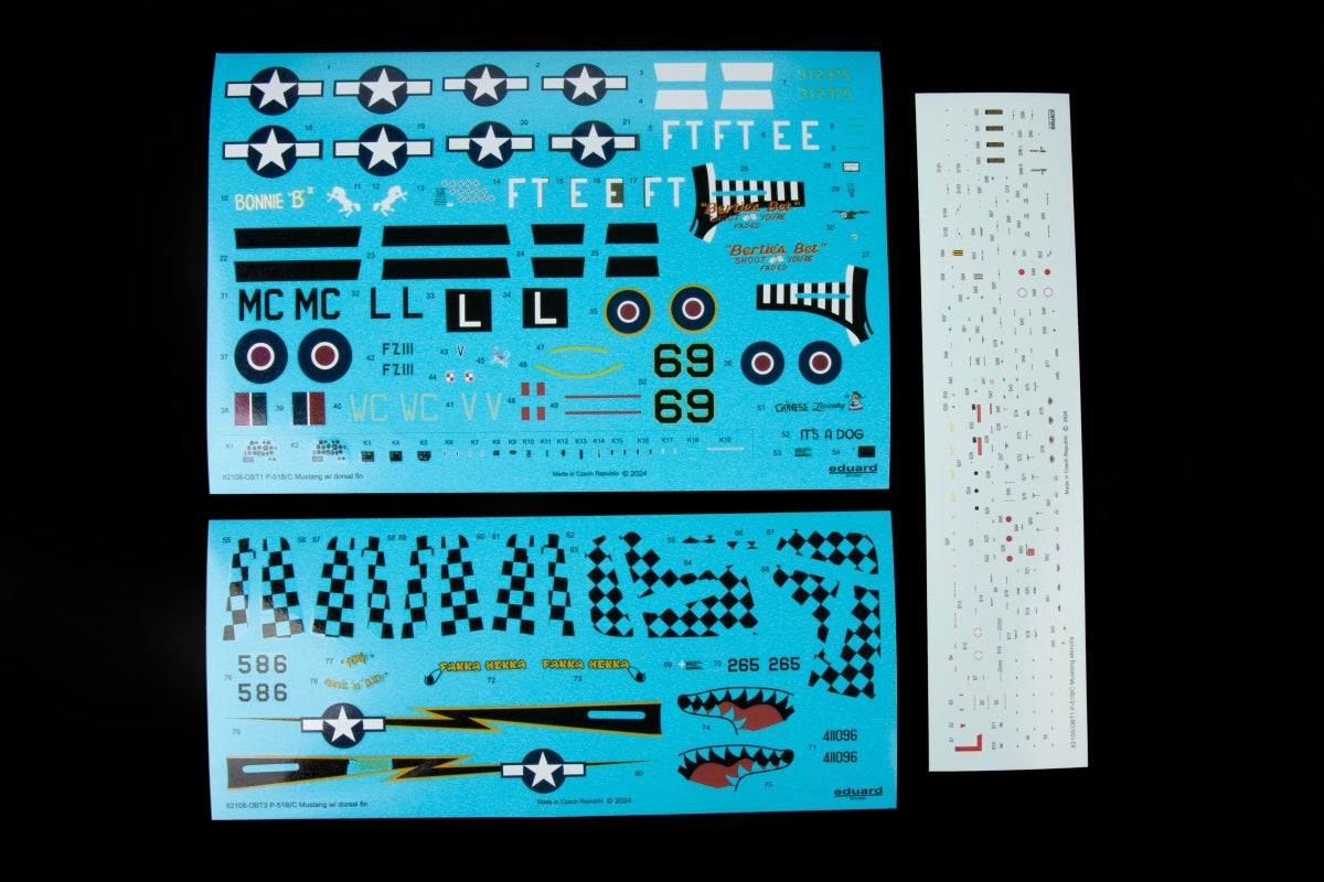 Eduard 82108 P-51B/ C Mustang w/ dorsal fin 1/48 – immagine 5