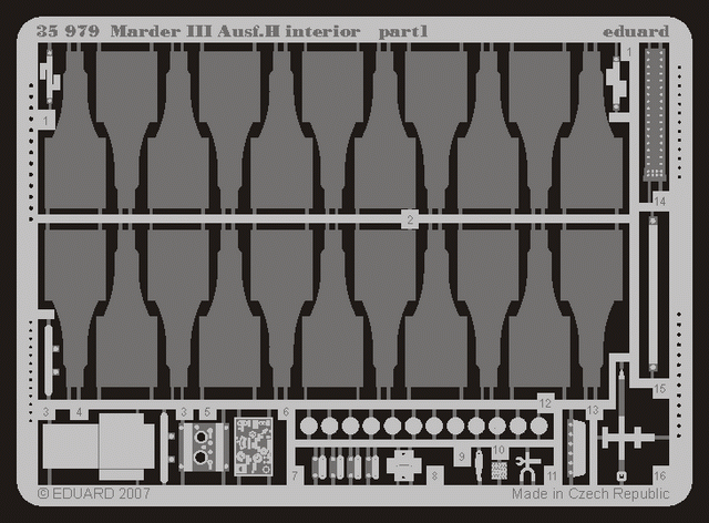 Eduard 35979 Marder III Ausf. H intérieur 1/35 Dragon