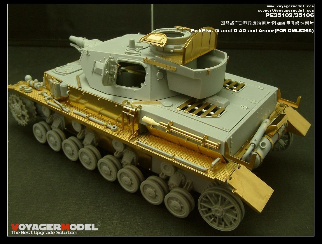 Voyager Model PE35106 Pz.kPfw. IV ausf D AD Armor 1/35 – obrázek 8