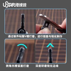 U-Star UA-90677 Circular chamfered trimming file – immagine 3