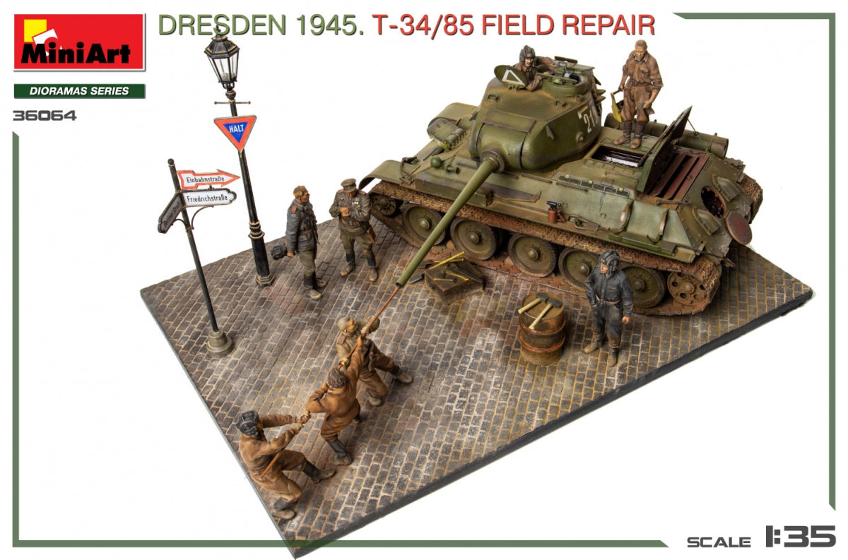 MiniArt 36064 Dresden 1945. T-34/85 Field Repair. BIG SET 1/35 – image 4