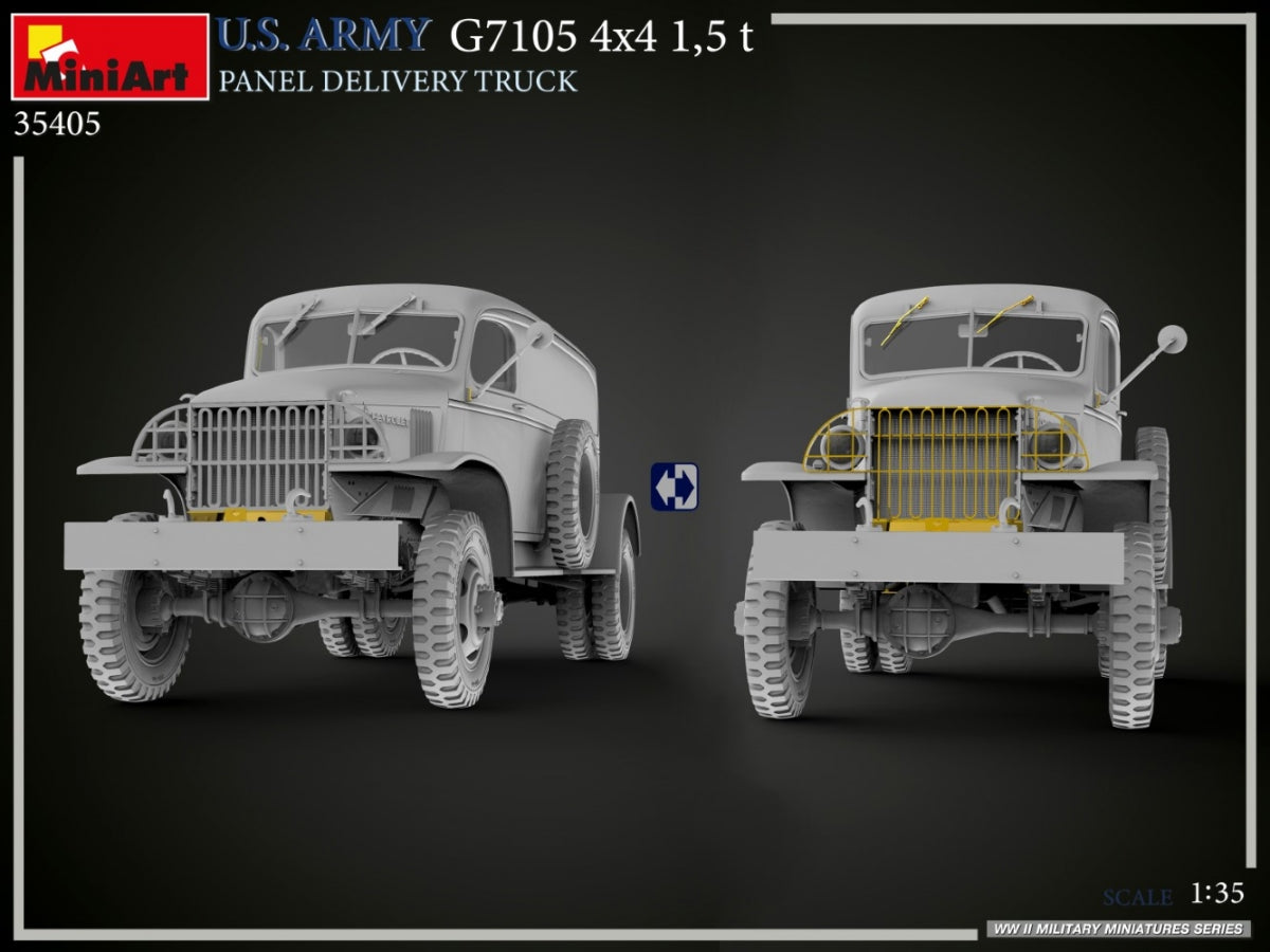 MiniArt 35405 US ARMY G7105 4х4 1.5 t PANEL DELIVERY TRUCK 1/35 – image 23