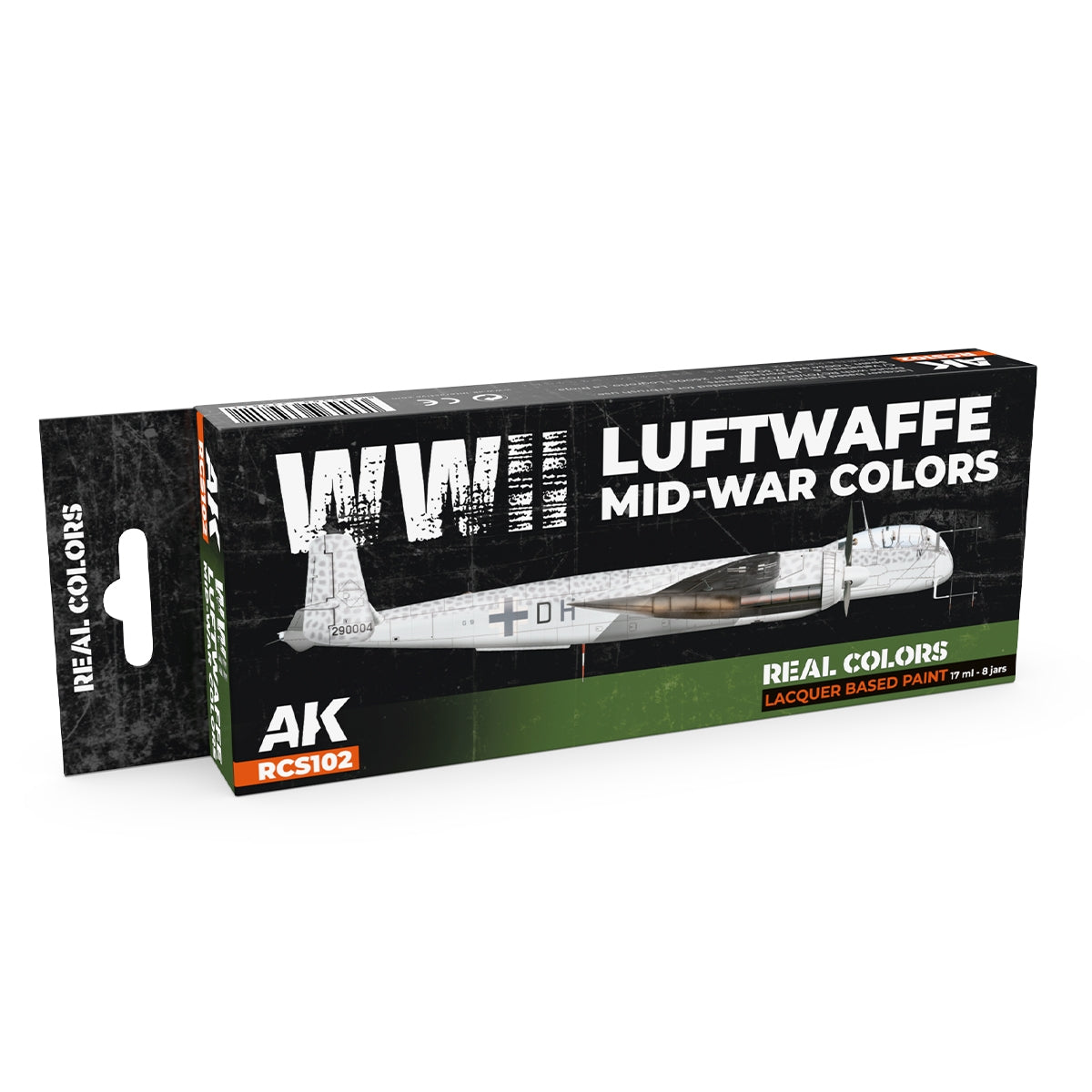 AK Interactive RCS102 Couleurs de la Luftwaffe de la Seconde Guerre mondiale (milieu de guerre) 8 x 17 ml
