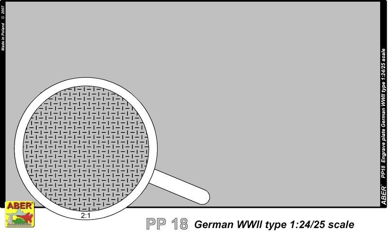Aber PP18 Engrave plate (140 x 77 mm) - German type II WW 1/24/25 – image 2