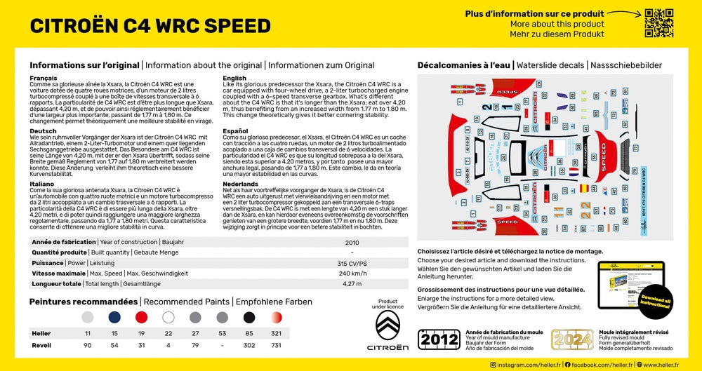 Heller 56117 Citroën C4 WRC Speed - Starter Kit 1/43 – zdjęcie 2