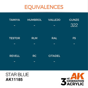 AK Interactive AK11185 STAR BLUE – STANDARD 17ml – image 3