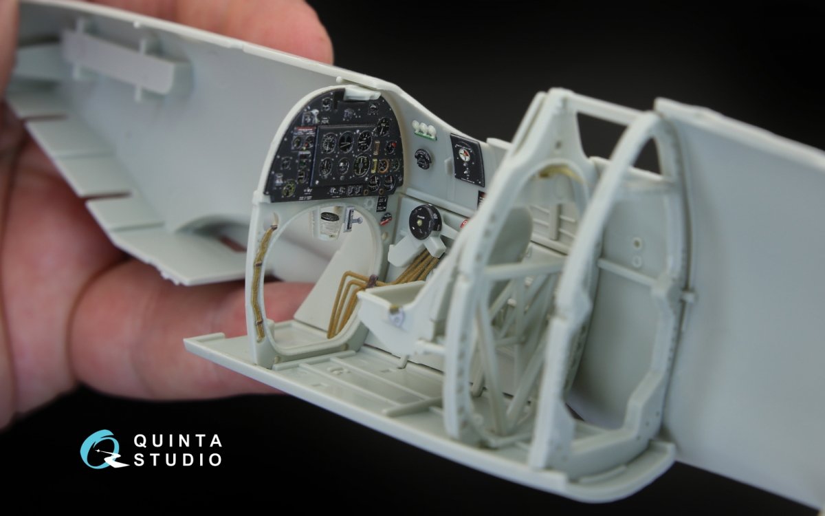 Quinta Studio QD32043 Spitfire Mk. II 3D-Printed &amp;amp; colored Interior on decal paper (for Revell kit) 1/32 – Bild 10