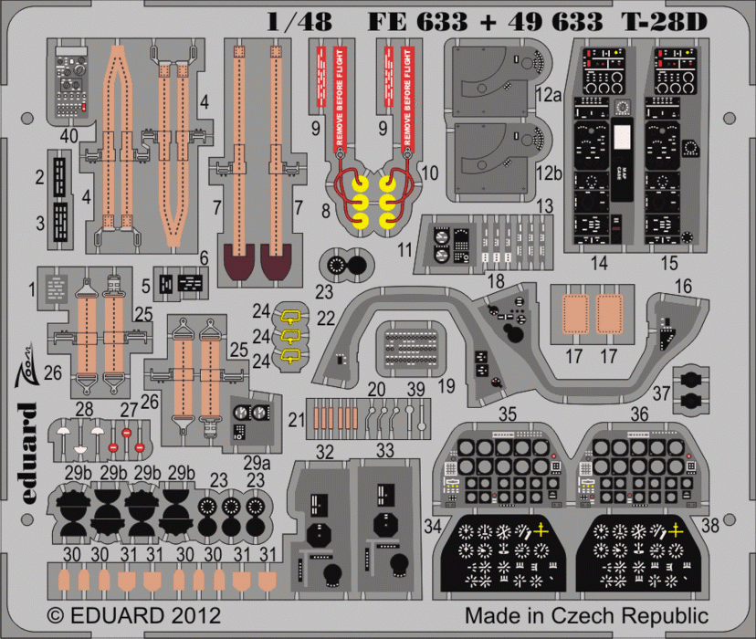 Eduard 49633 T-28D SA 1/48 RODEN – image 3