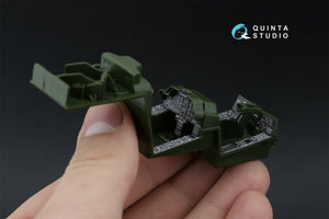 Quinta Studio QDS-48572 AH-64A 3D-Printed &amp;amp; colored Interior on decal paper (Academy/Modelist) (small version) 1/48 – image 8