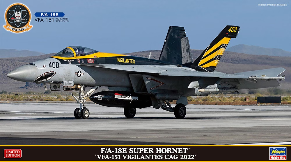 Hasegawa 02450 F/A-18E Super Hornet "VFA-151 Vigilantes CAG 2022" 1/72