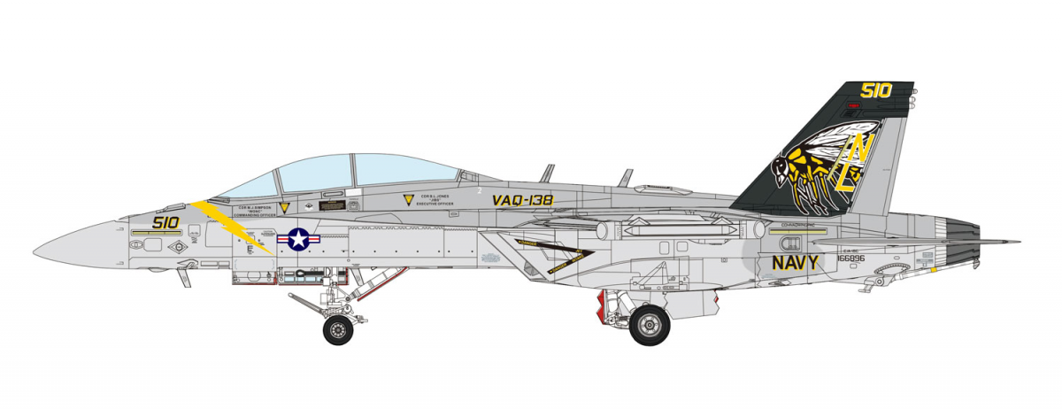 Meng LS-019 Boeing EA-18G Growler Electronic Attack Aircraft Yellow Jackets 1/48 – obrázek 13