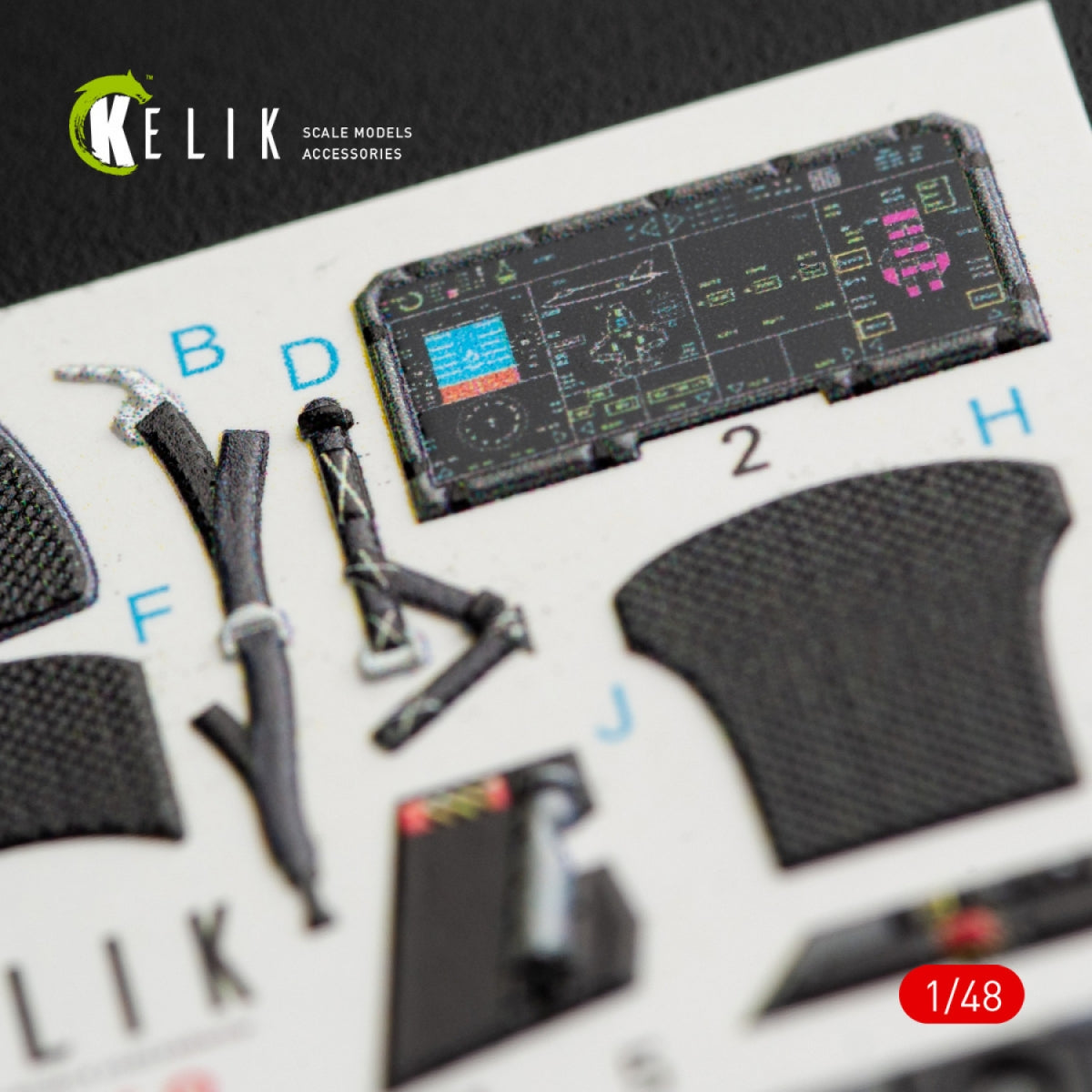 KELIK K48048 F-35B LIGHTNING II INTERIOR 3D DECALS FOR KITTY HAWK KIT 1/48 – image 3