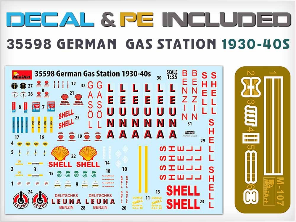 MiniArt 35598 GERMAN GAS STATION 1930-40s 1/35 – immagine 5