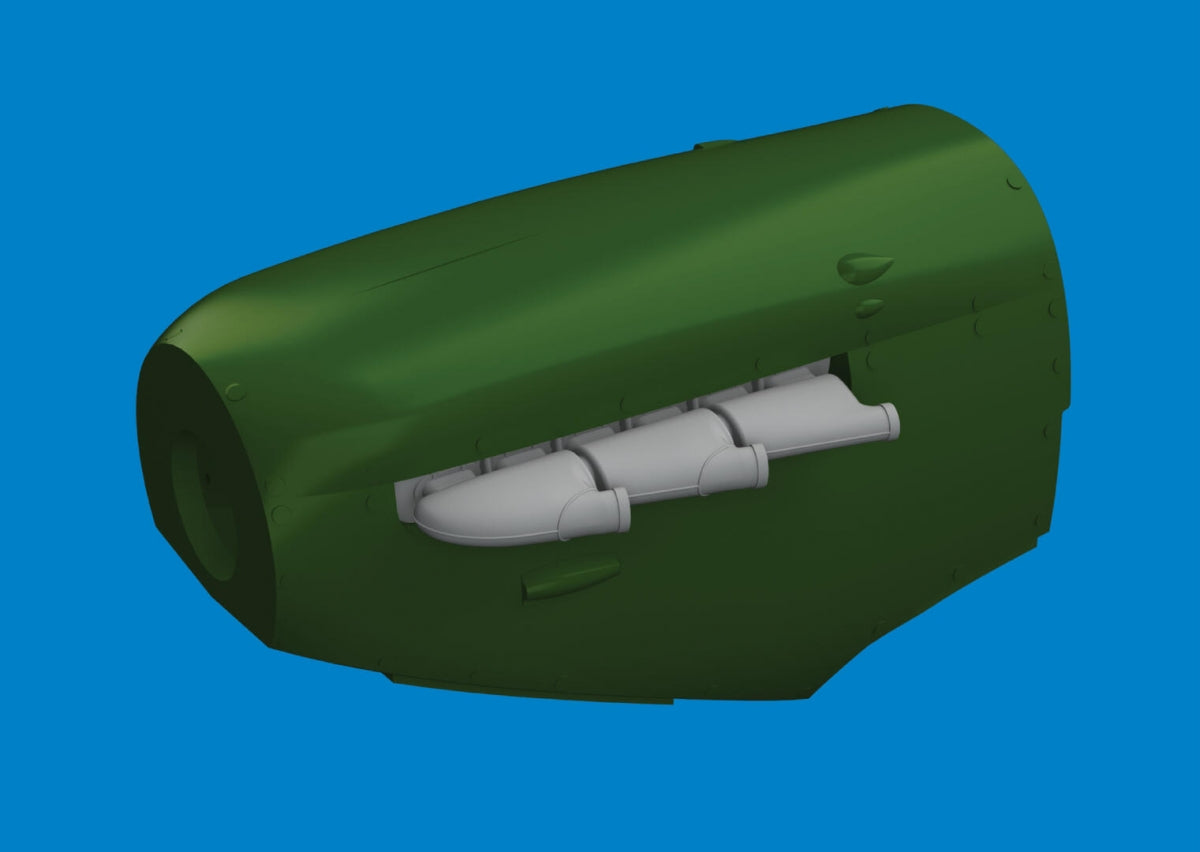 Eduard 672408 Spitfire Mk. V three-stacks exhaust rounded PRINT Tamiya 1/72 – image 2
