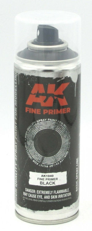 AK Interactive AK1041 Fine Gray Primer Lacquer Spray 200 ml.