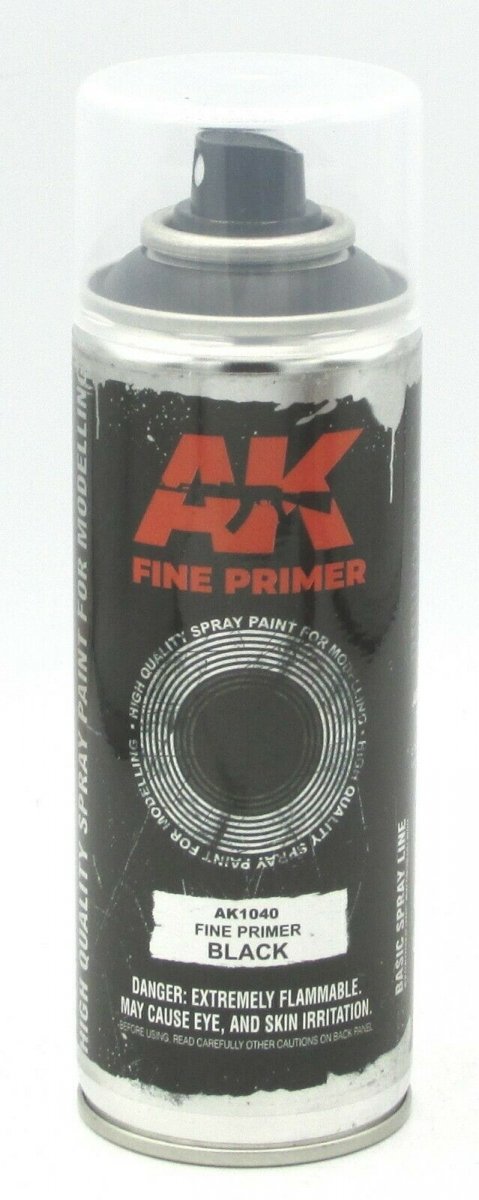 AK Interactive AK1041 Fine Gray Primer Lacquer Spray 200 ml.