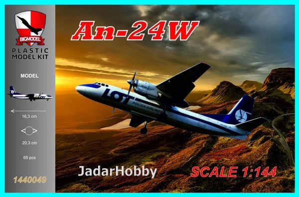 Big Model 1440049 Antonov An-24W Flight (1/144)
