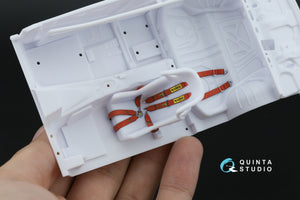 Quinta Studio QR+24002 Sabelt 2inch seat belt harness, red (With metal buckles) (all kits) 1/24 – obrázek 10
