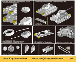 Dragon 7668 Chinese Volunteer T-34/85 1/72 – zdjęcie 2