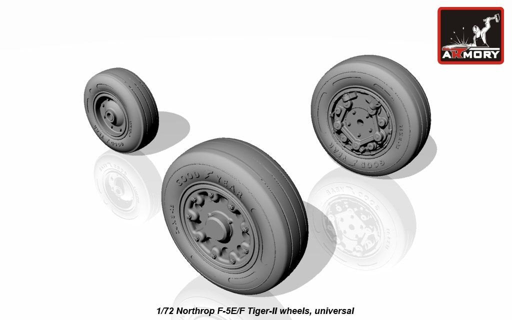 Armory Models AW72309 F-5E/F Tiger-II wheels 1/72 – zdjęcie 3