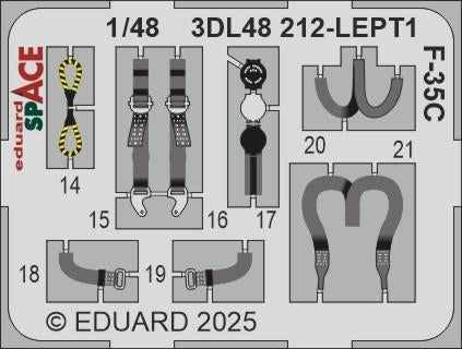 Eduard 3DL48212 F-35C SPACE Tamiya 1/48 – image 3