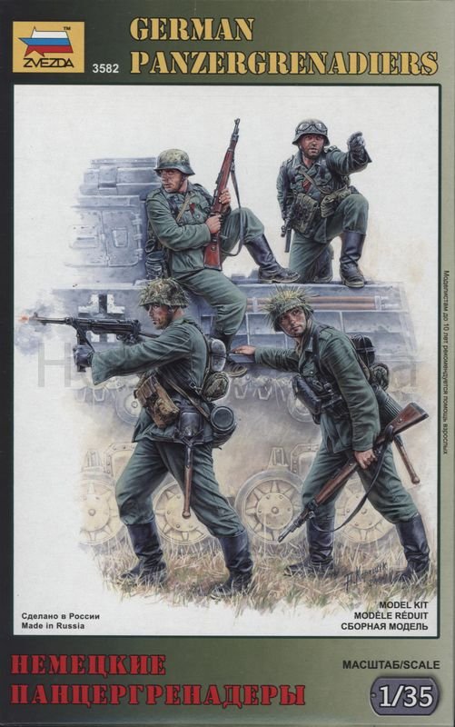 Zvezda 3582 German panzergrenadiers 1/35