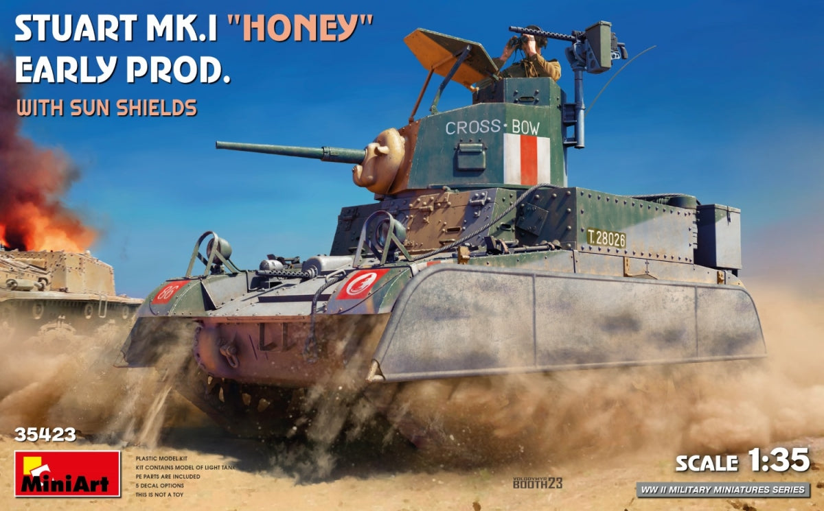 MiniArt 35423 Stuart Mk.I “Honey” Early Production w/Sun Shields 1/35