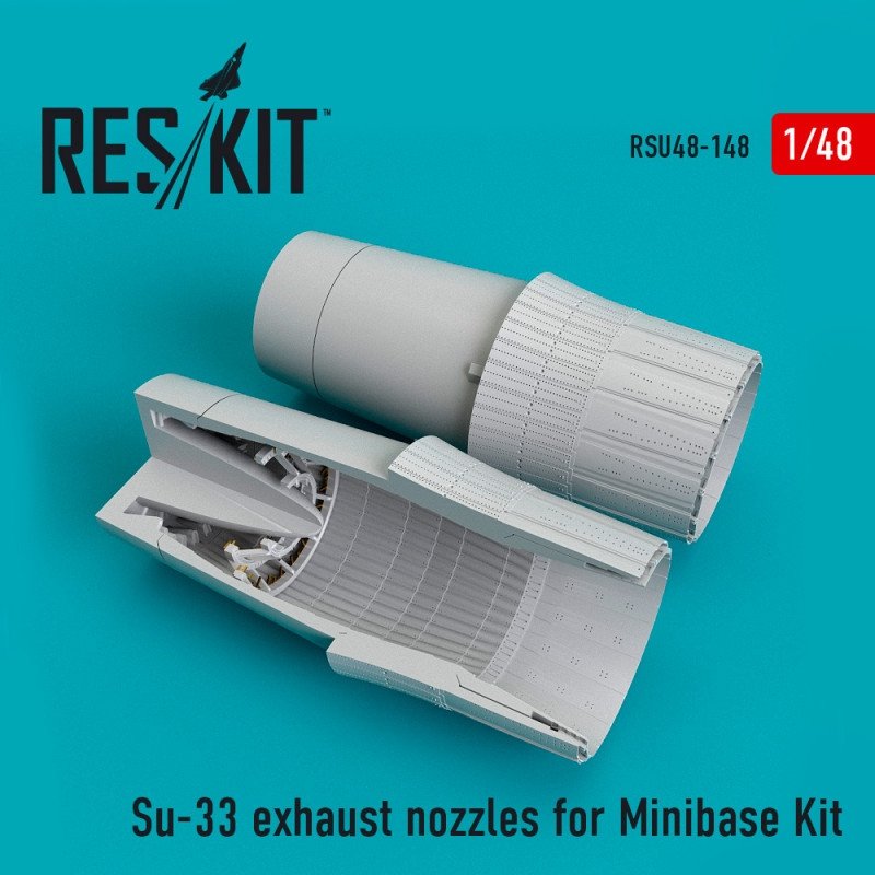 RESKIT RSU48-0148 Buses d'échappement Su-33 pour kit Minibase 1/48