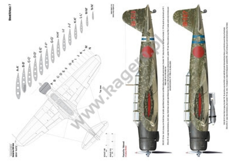 Kagero 7100 Nakajima B5N KATE. B5N1,B5N2 EN/PL – obrázek 3