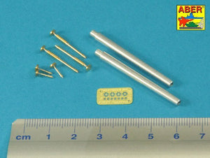 Aber 35L-235 Barrels for British WWI Tank Mk.I Male – 6 pdr. gun x 2pcs. &amp;amp;amp;amp;amp;amp;amp;amp; 8mm Hotchkiss m.1909 x 3 pcs. (1/35) – image 2