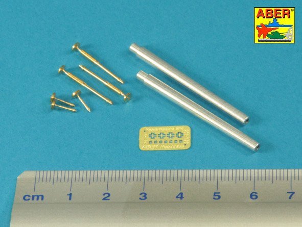 Aber 35L-235 Barrels for British WWI Tank Mk.I Male – 6 pdr. gun x 2pcs. &amp;amp;amp;amp;amp;amp;amp;amp; 8mm Hotchkiss m.1909 x 3 pcs. (1/35) – image 2