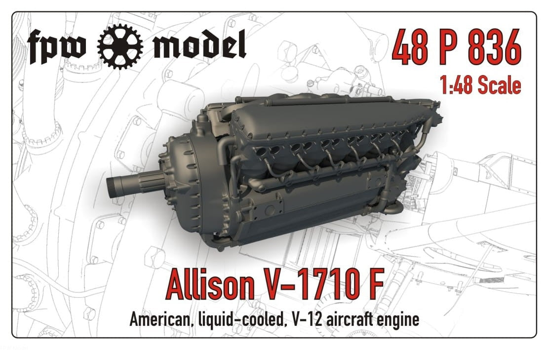 FPW Model 48P836 Allison V-1710 F 1/48