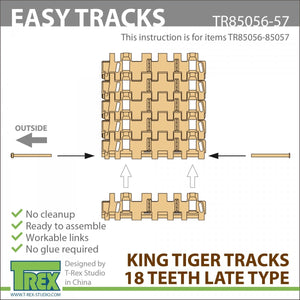 T-Rex Studio TR85056 King Tiger Tracks 18 Teeth Late Type 1/35 – image 5