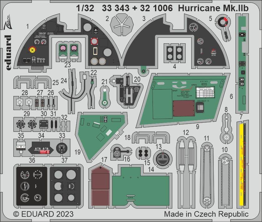 Eduard 33343 Hurricane Mk. IIb REVELL 1/32