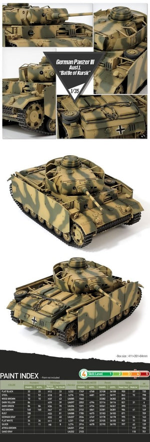 Academy 13545 German Panzer III Ausf L “Battle of Kursk” 1/35 – image 6