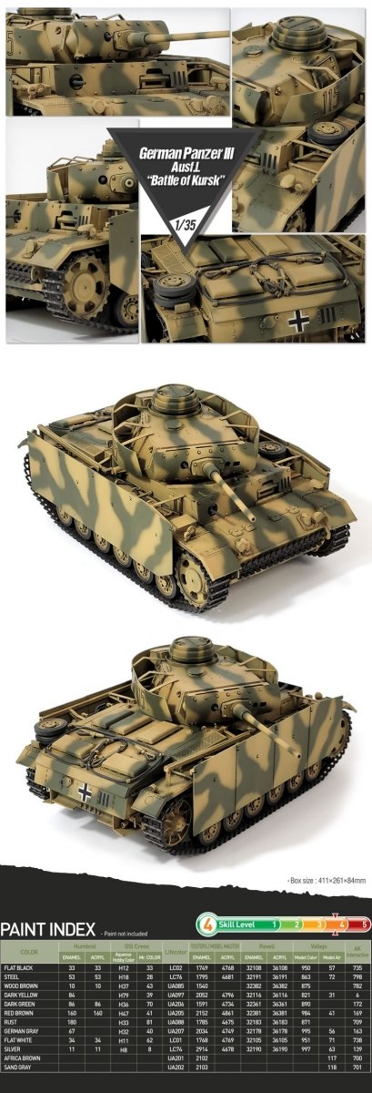 Academy 13545 German Panzer III Ausf L “Battle of Kursk” 1/35 – image 6