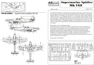 AZ Modèle AZ7378 Spitfire Mk.VIII RAF (1/72)  – image 4